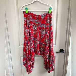 Women’s High Waisted Boho Floral Midi/Maxi Skirt